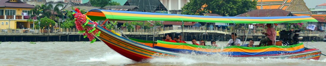 Dragon Boat on the Chao Phraya River Bangkok