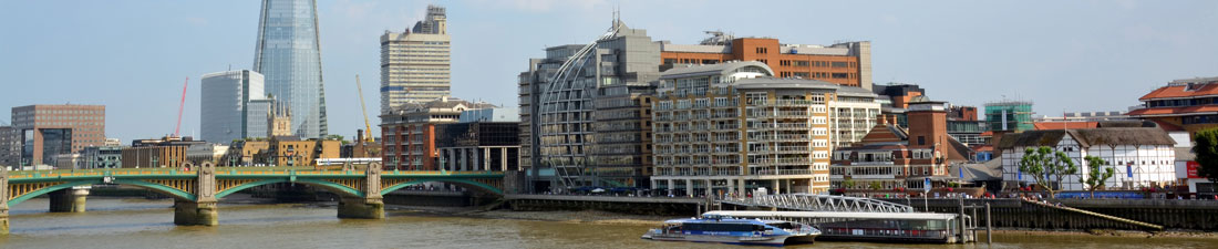 London Thames with Shard & Globe Theatre